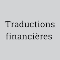 Traductions financières